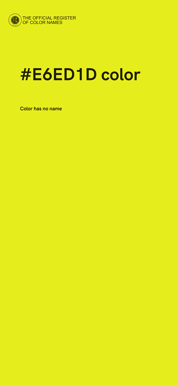 #E6ED1D color image