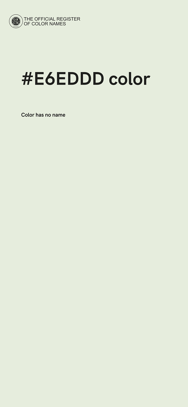 #E6EDDD color image