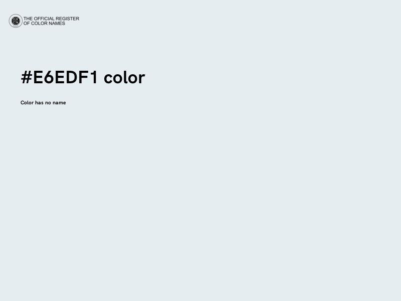 #E6EDF1 color image