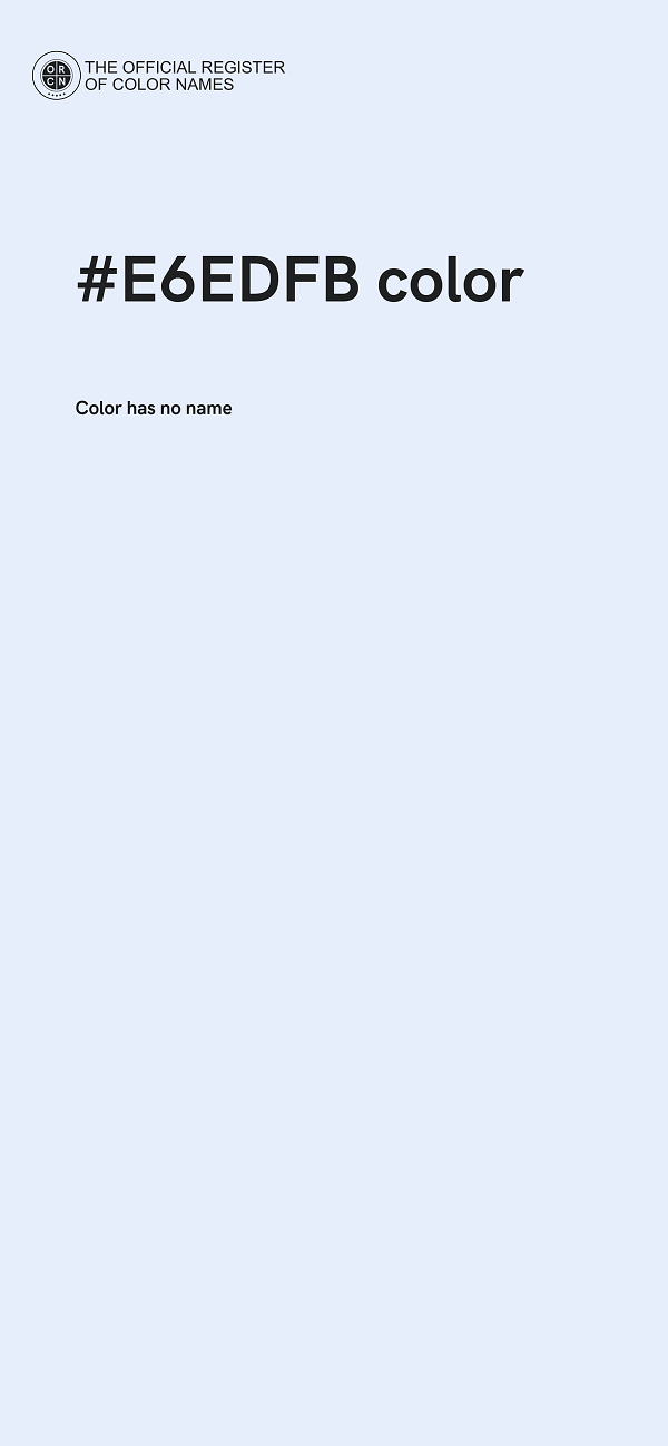 #E6EDFB color image
