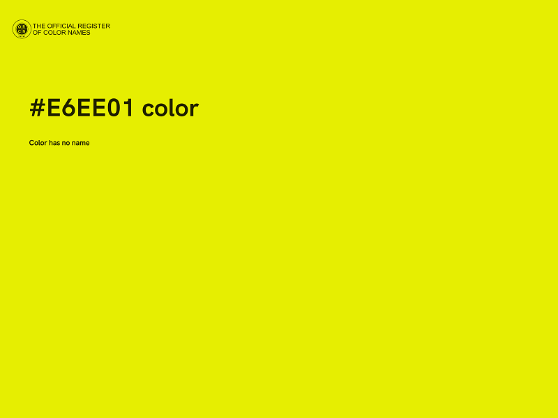 #E6EE01 color image