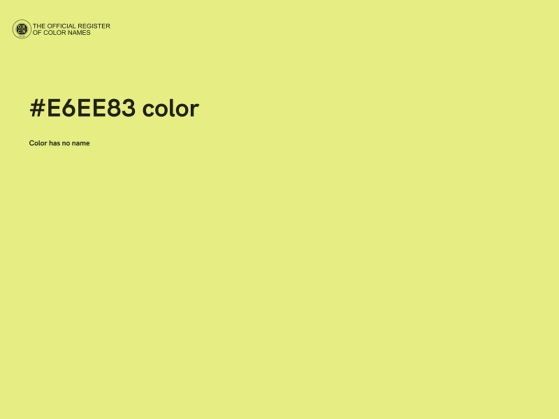 #E6EE83 color image