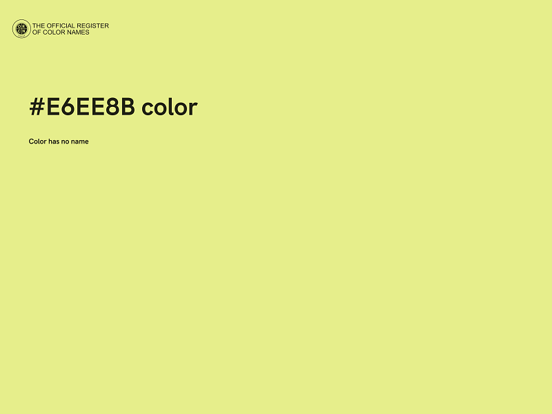 #E6EE8B color image