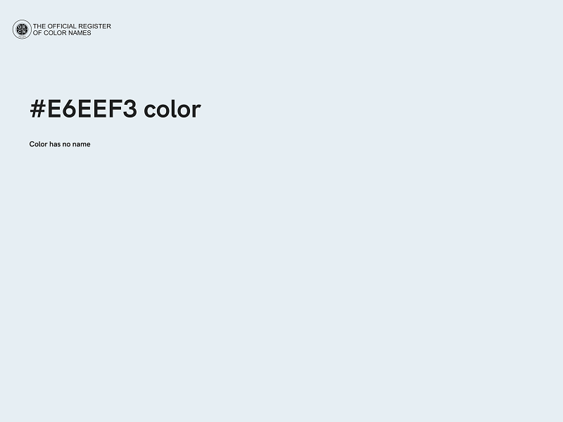 #E6EEF3 color image