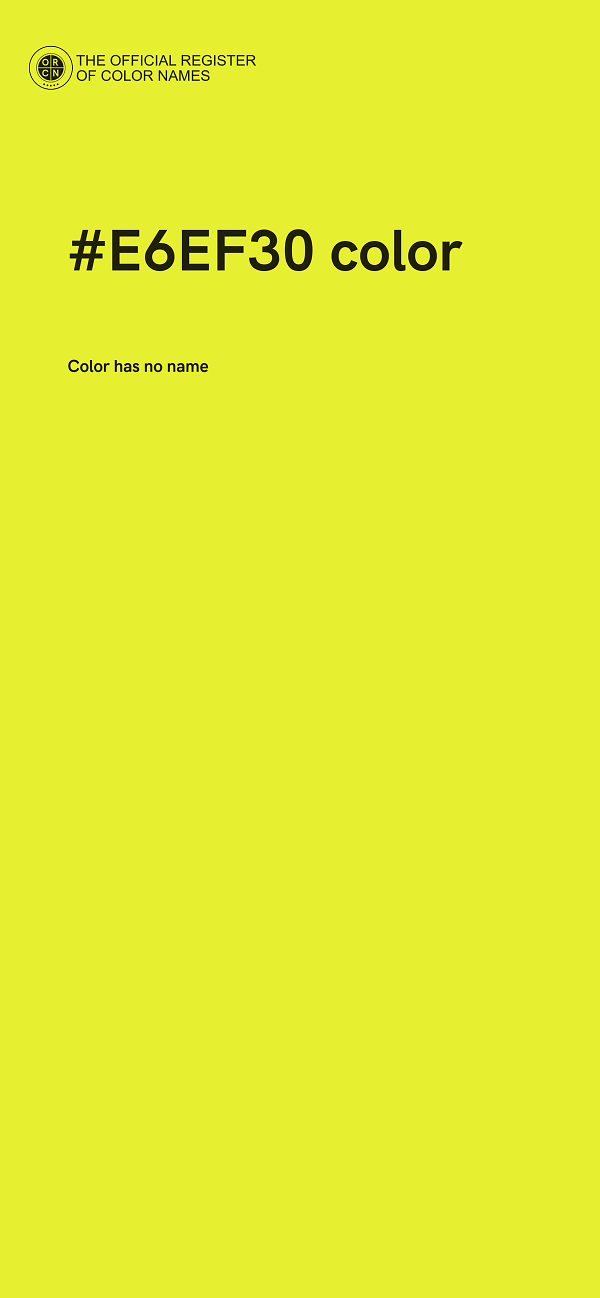 #E6EF30 color image