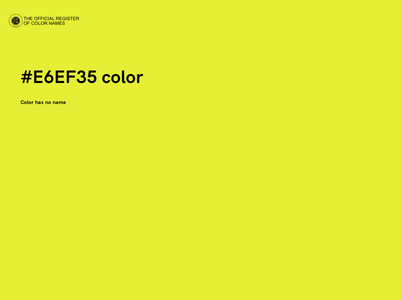 #E6EF35 color image