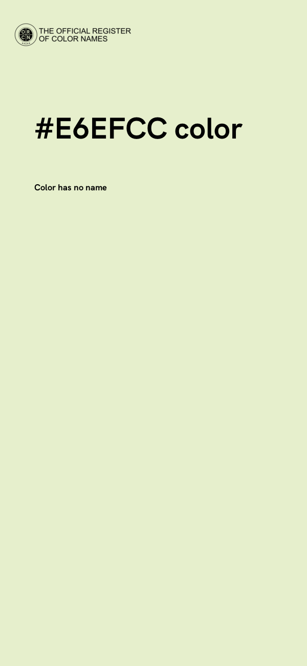 #E6EFCC color image