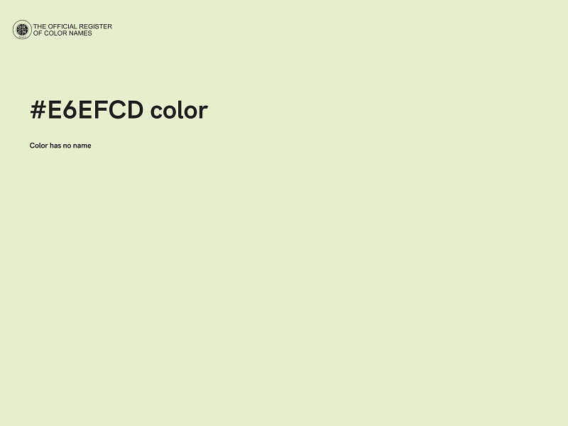 #E6EFCD color image