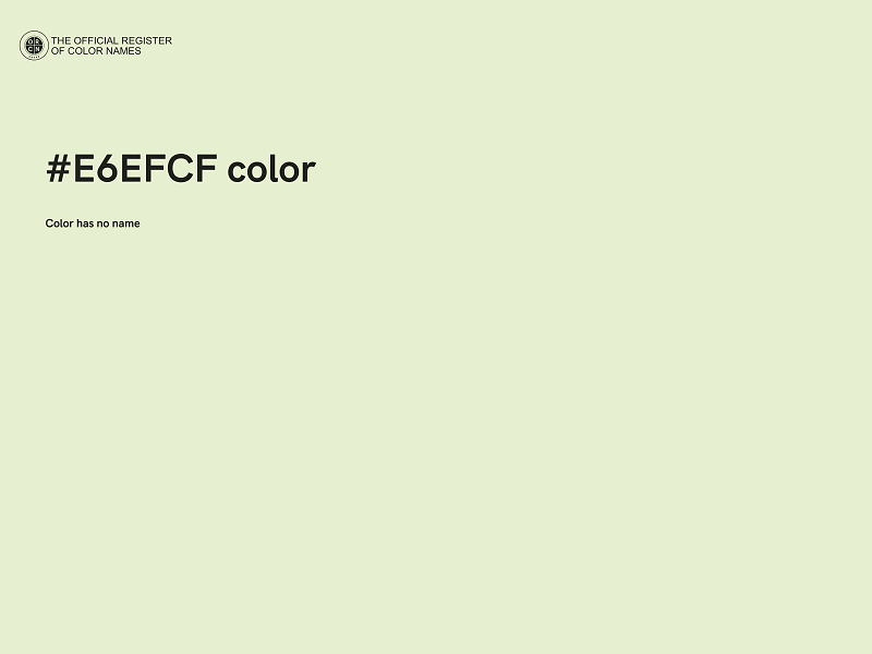 #E6EFCF color image