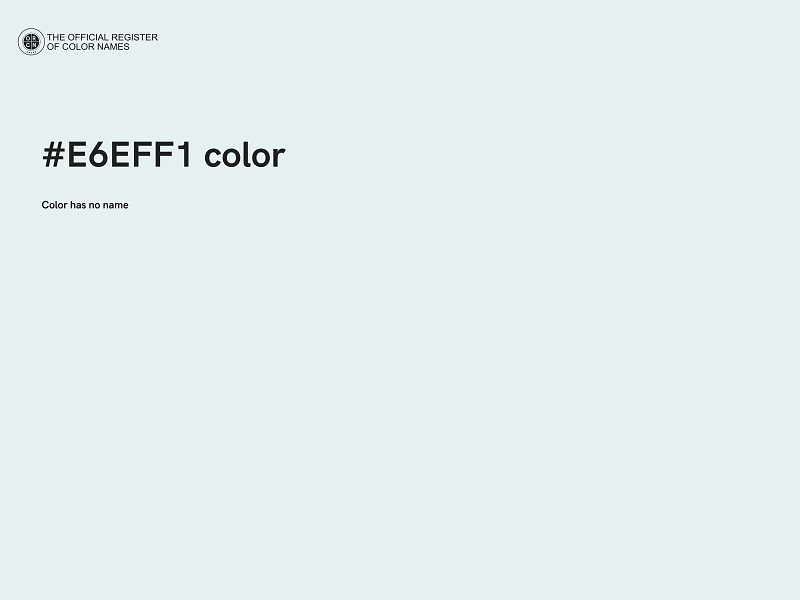 #E6EFF1 color image