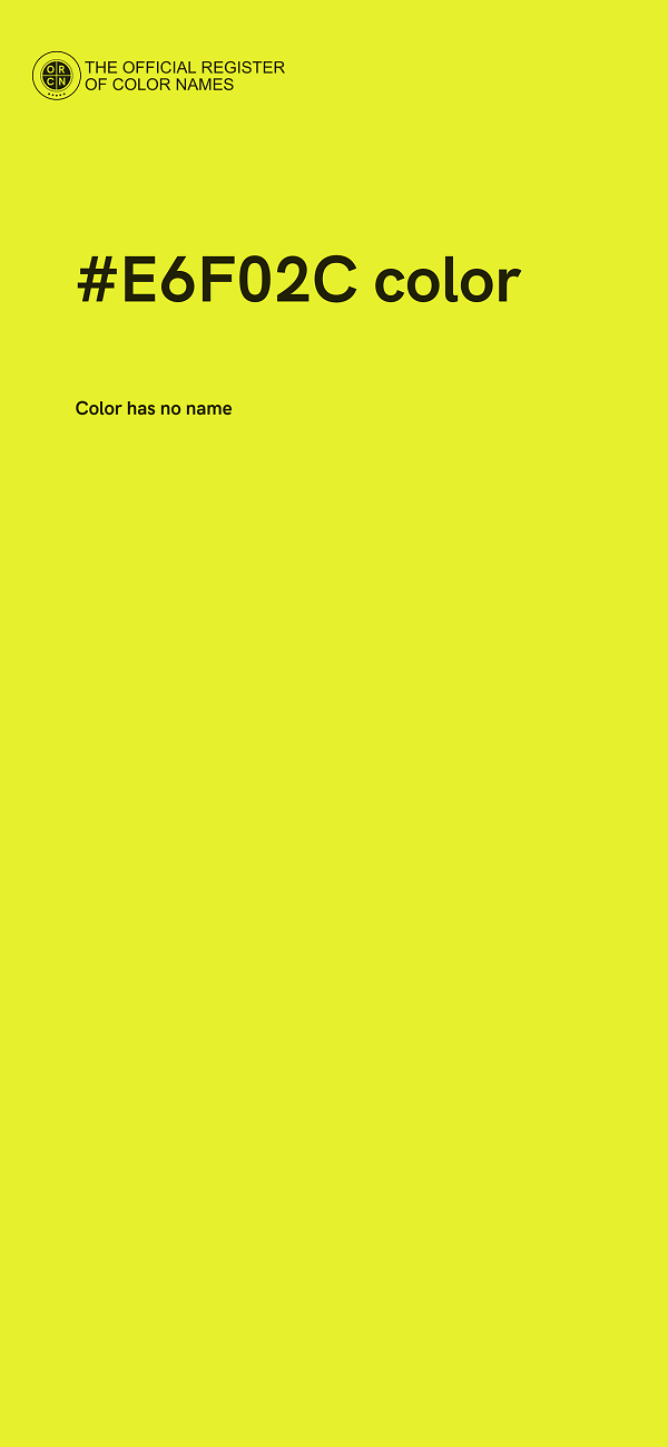 #E6F02C color image