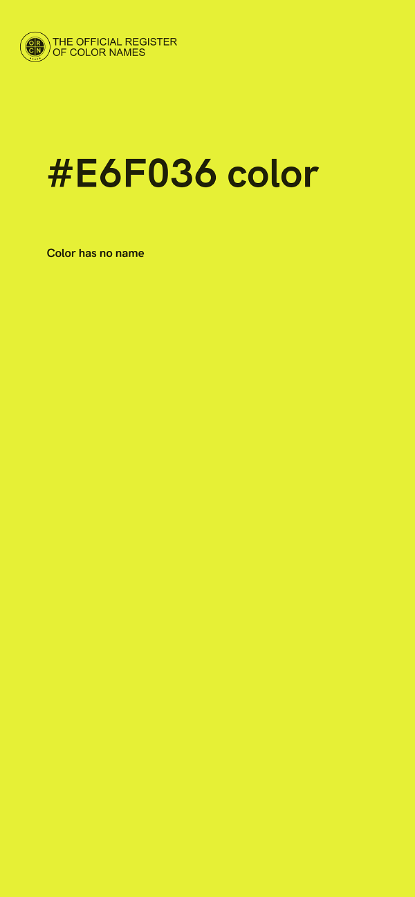 #E6F036 color image