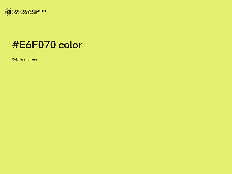 #E6F070 color image