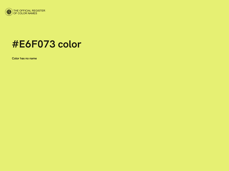 #E6F073 color image