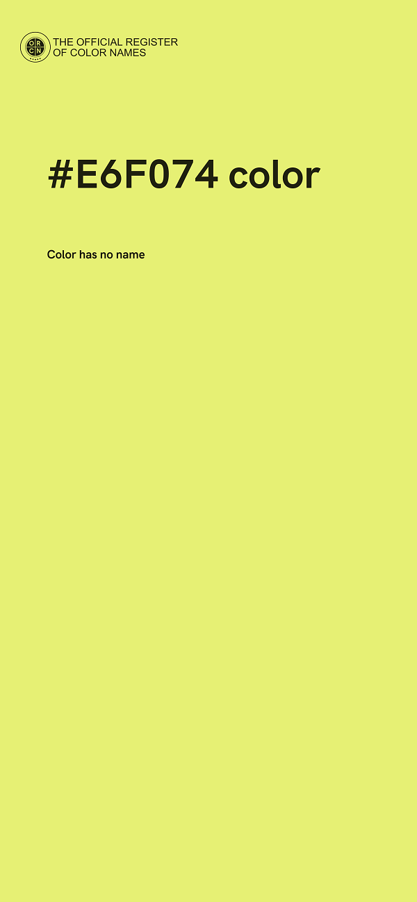 #E6F074 color image