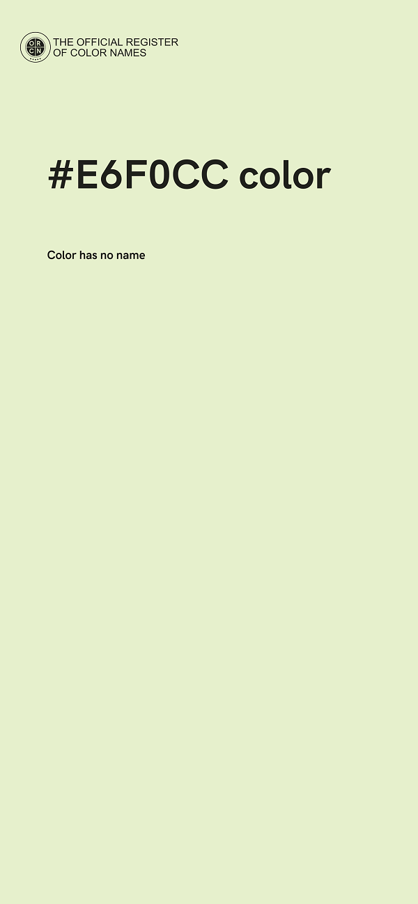 #E6F0CC color image