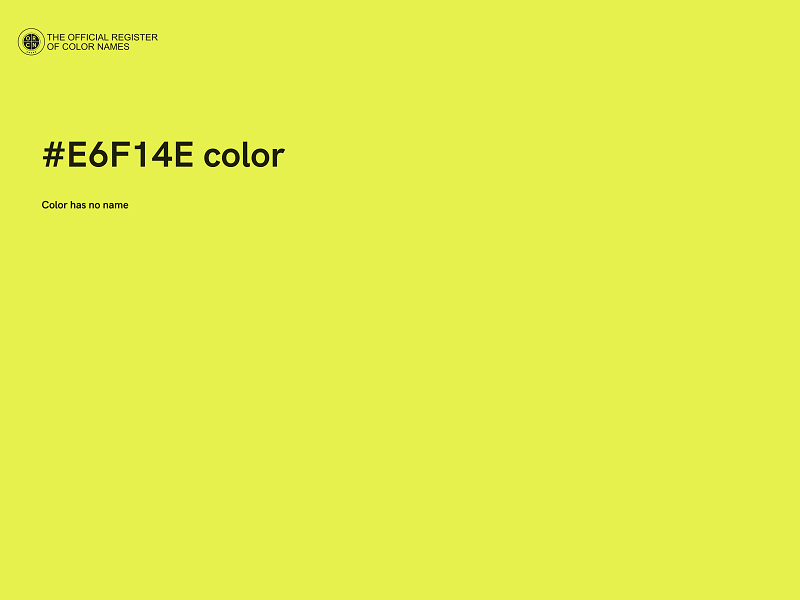 #E6F14E color image