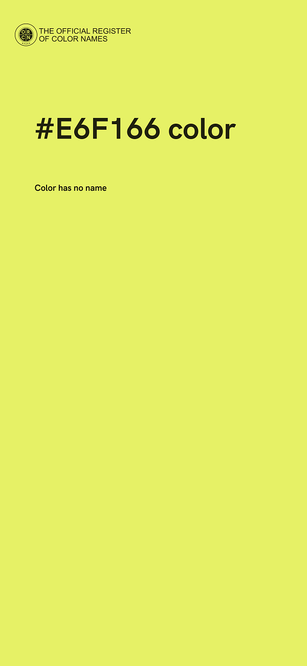 #E6F166 color image