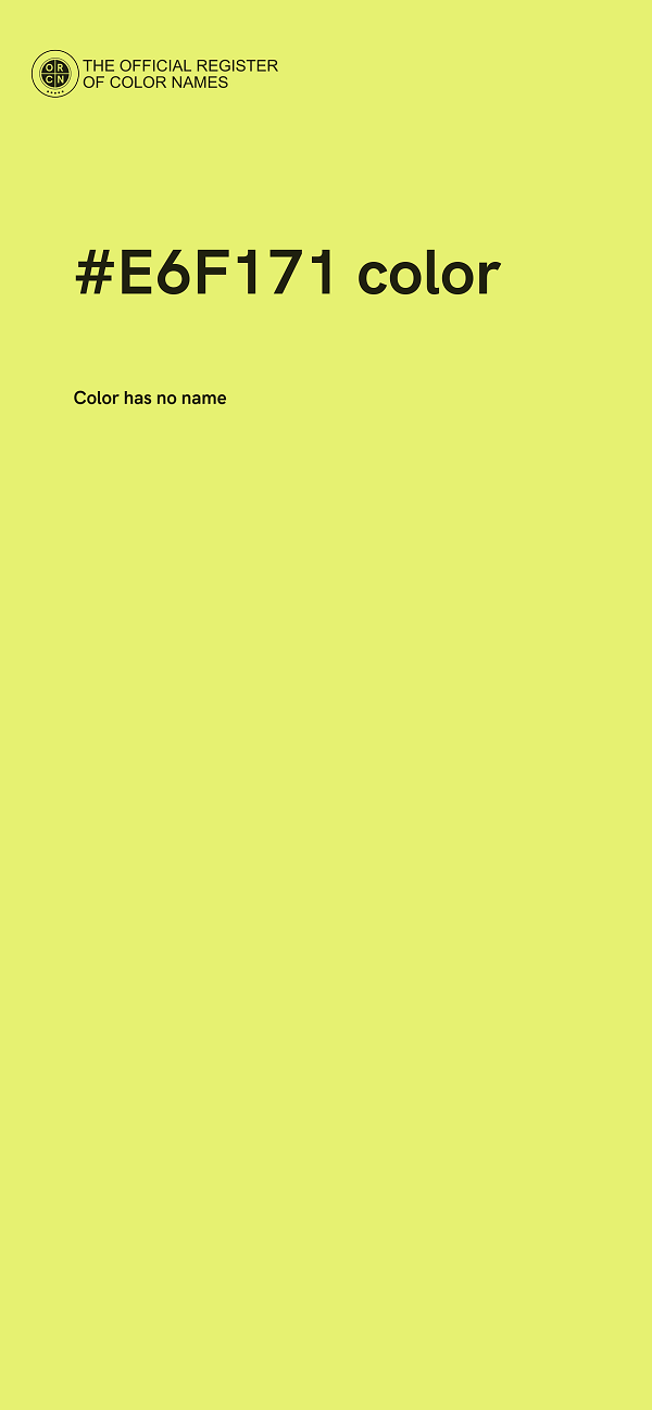#E6F171 color image