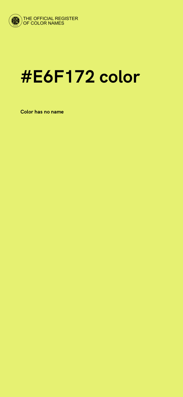 #E6F172 color image