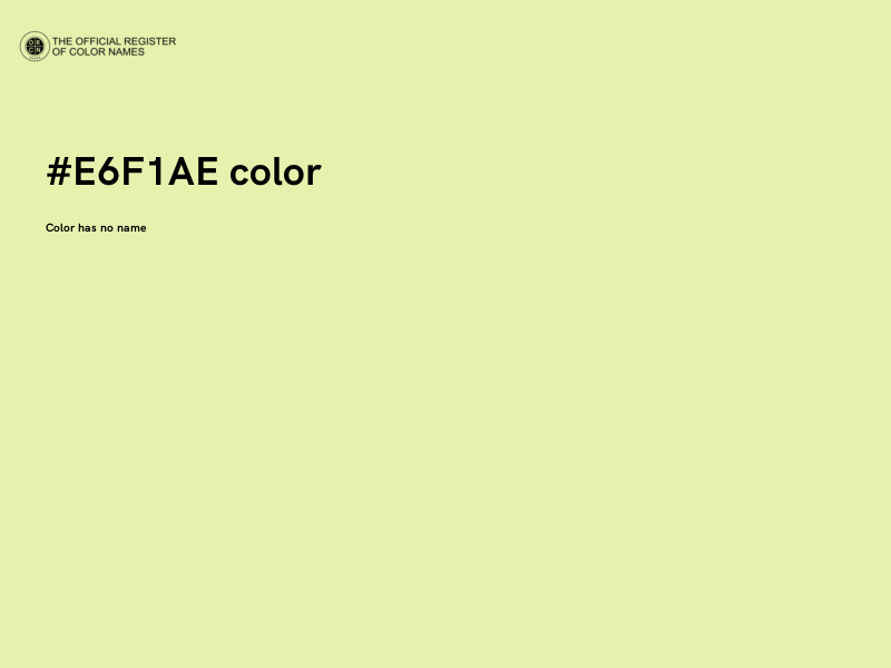 #E6F1AE color image