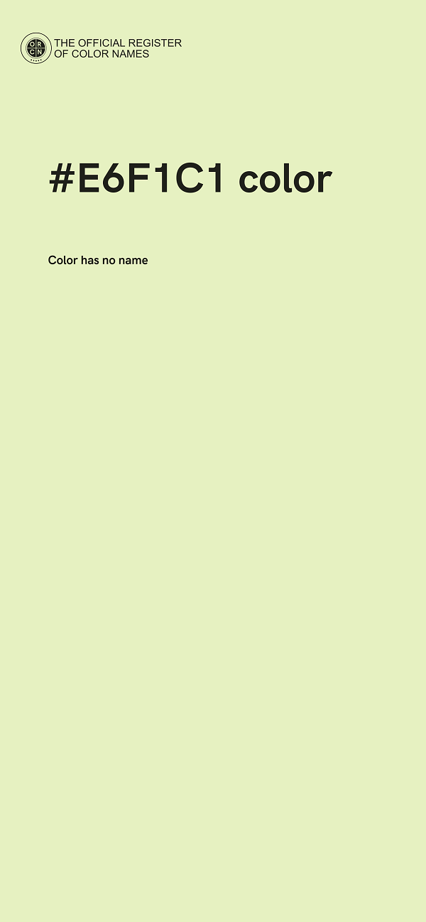 #E6F1C1 color image