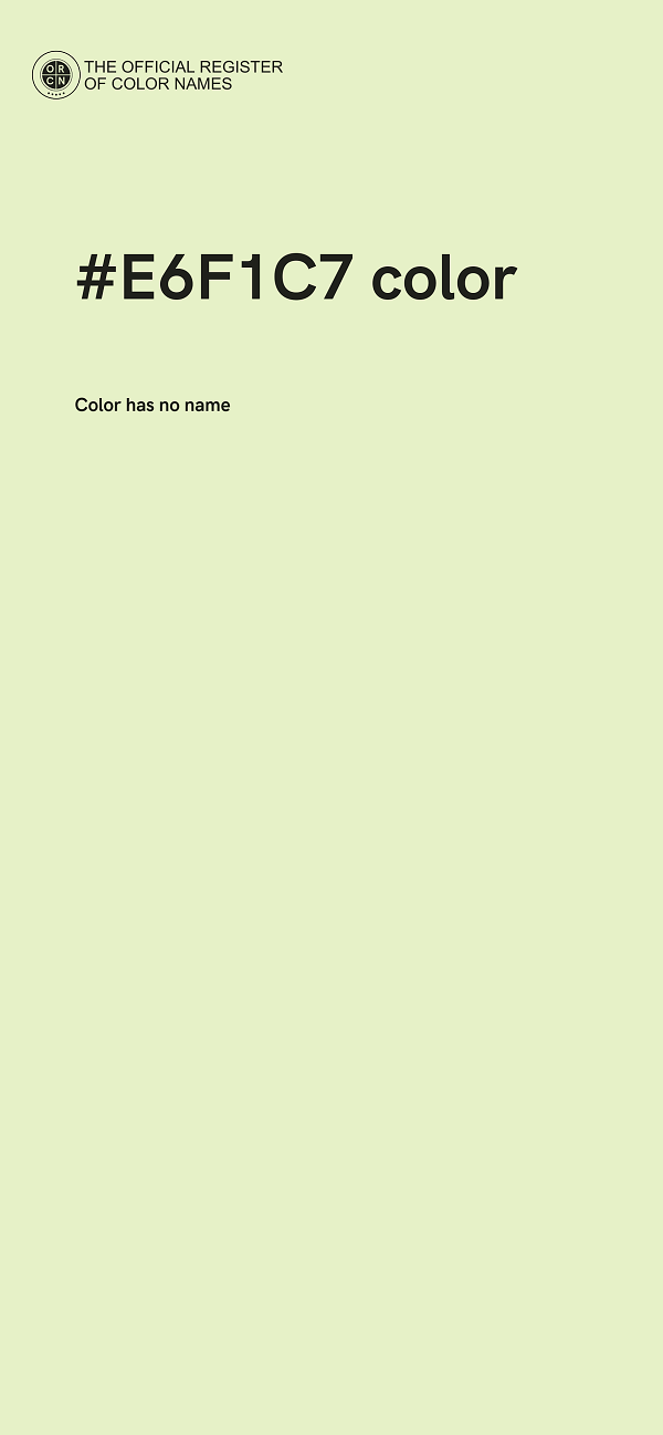 #E6F1C7 color image