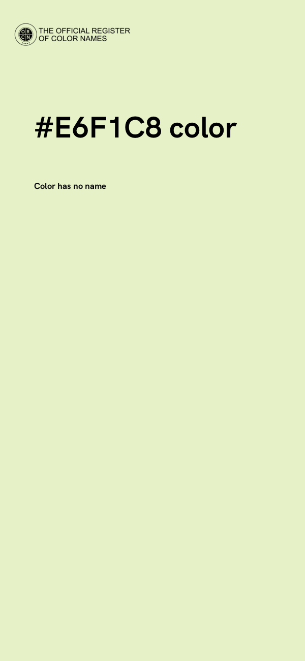 #E6F1C8 color image