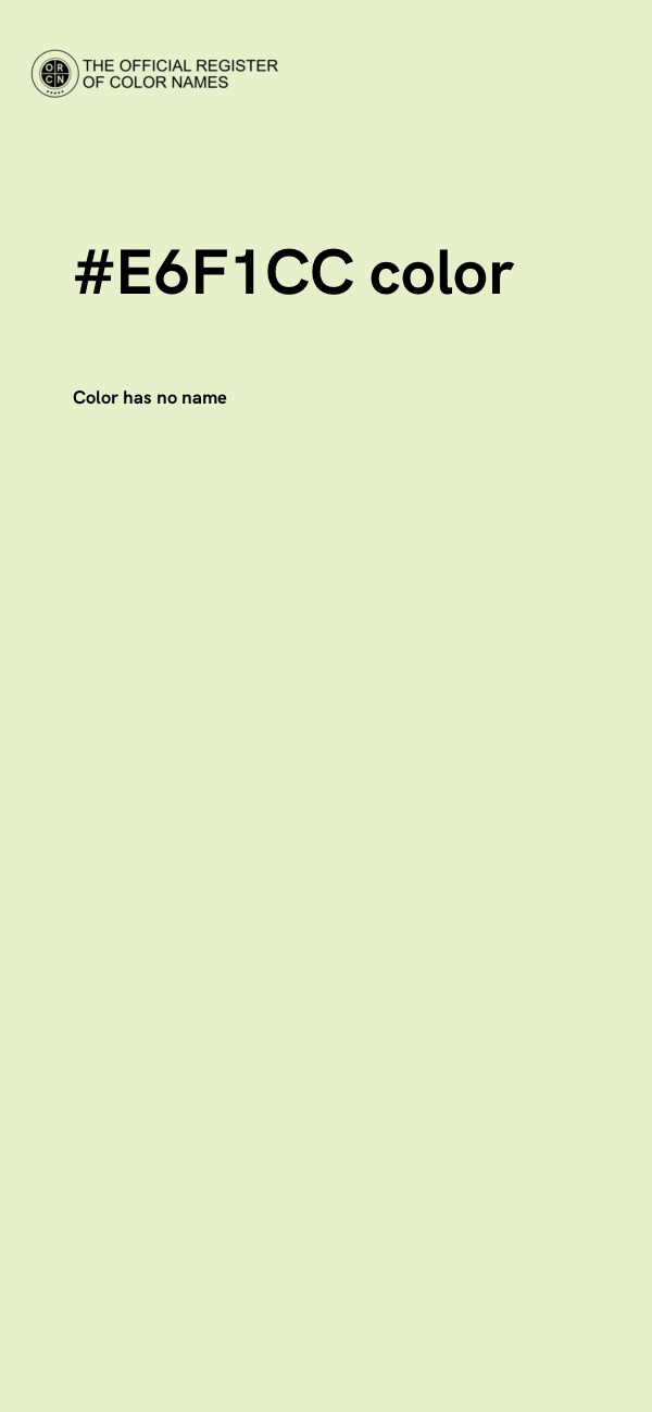 #E6F1CC color image