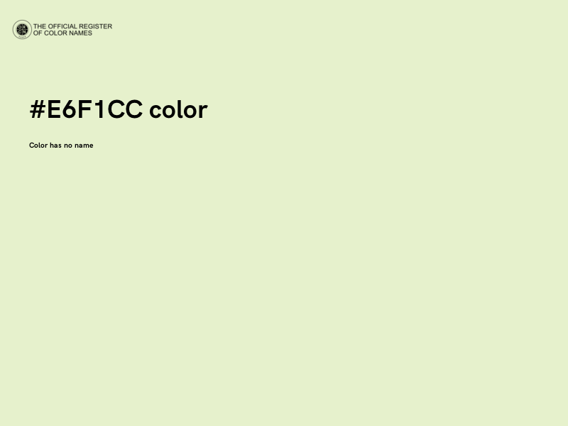 #E6F1CC color image