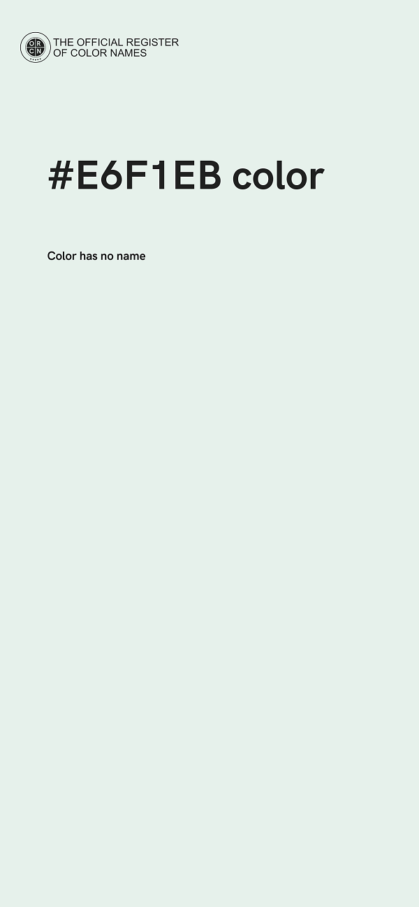 #E6F1EB color image