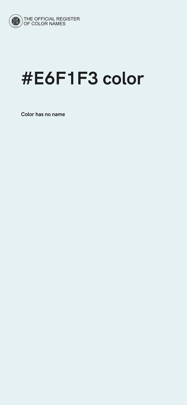#E6F1F3 color image