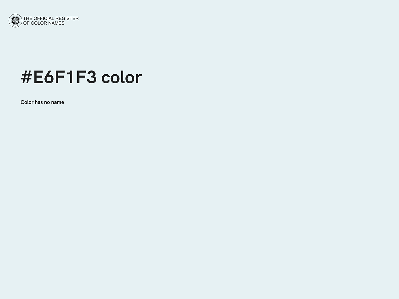 #E6F1F3 color image