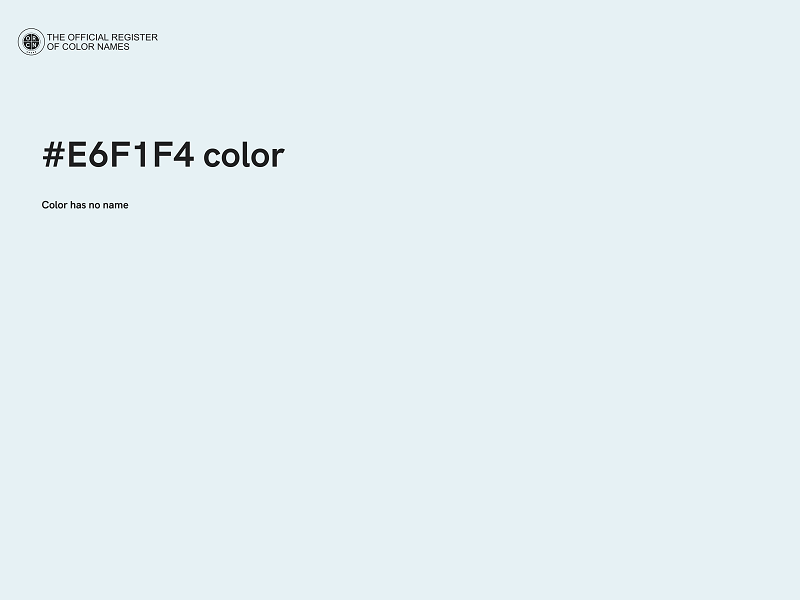 #E6F1F4 color image