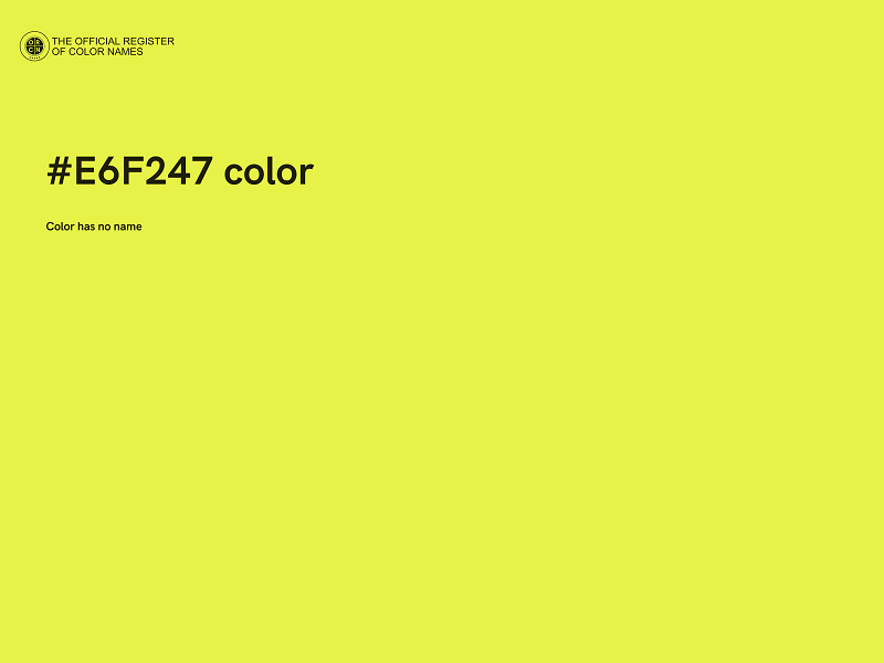 #E6F247 color image