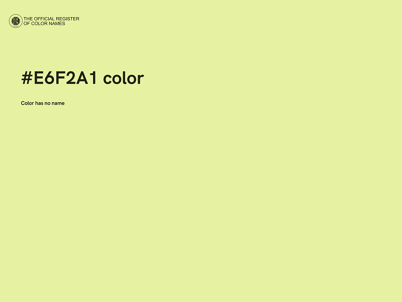 #E6F2A1 color image