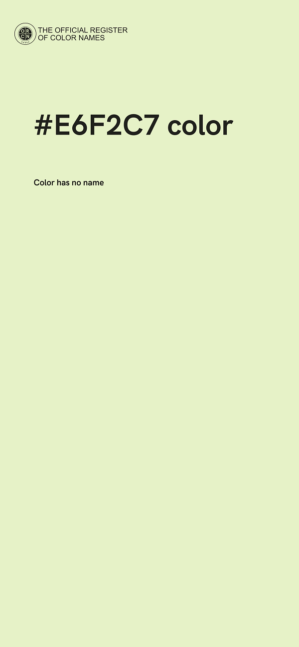 #E6F2C7 color image