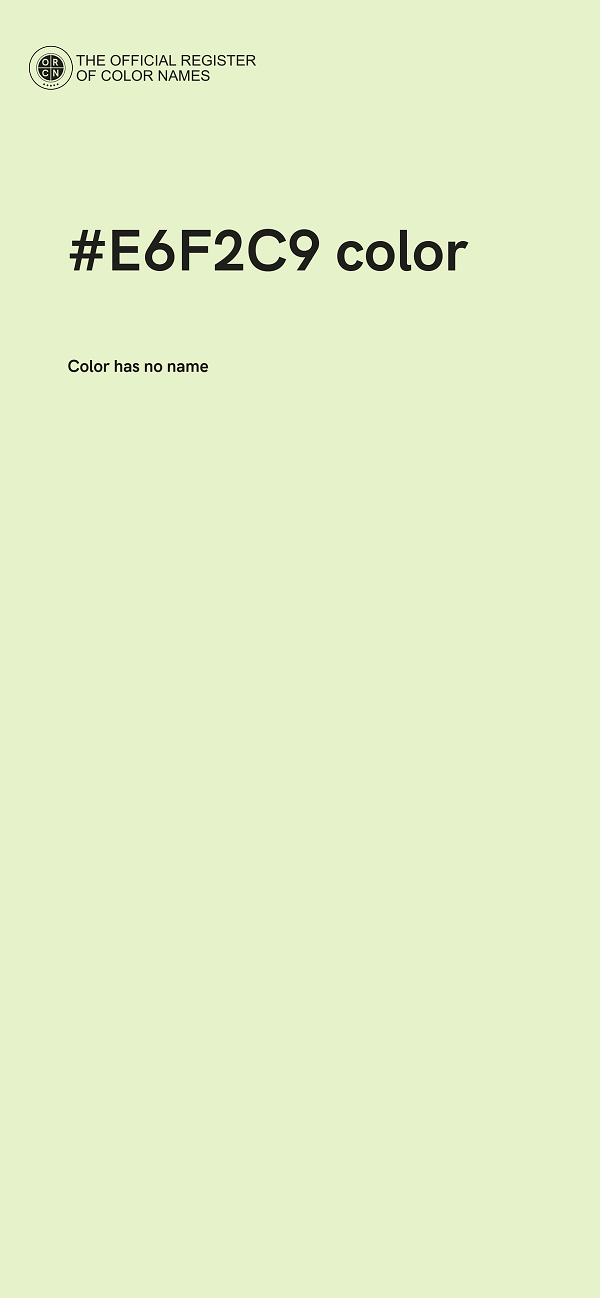 #E6F2C9 color image