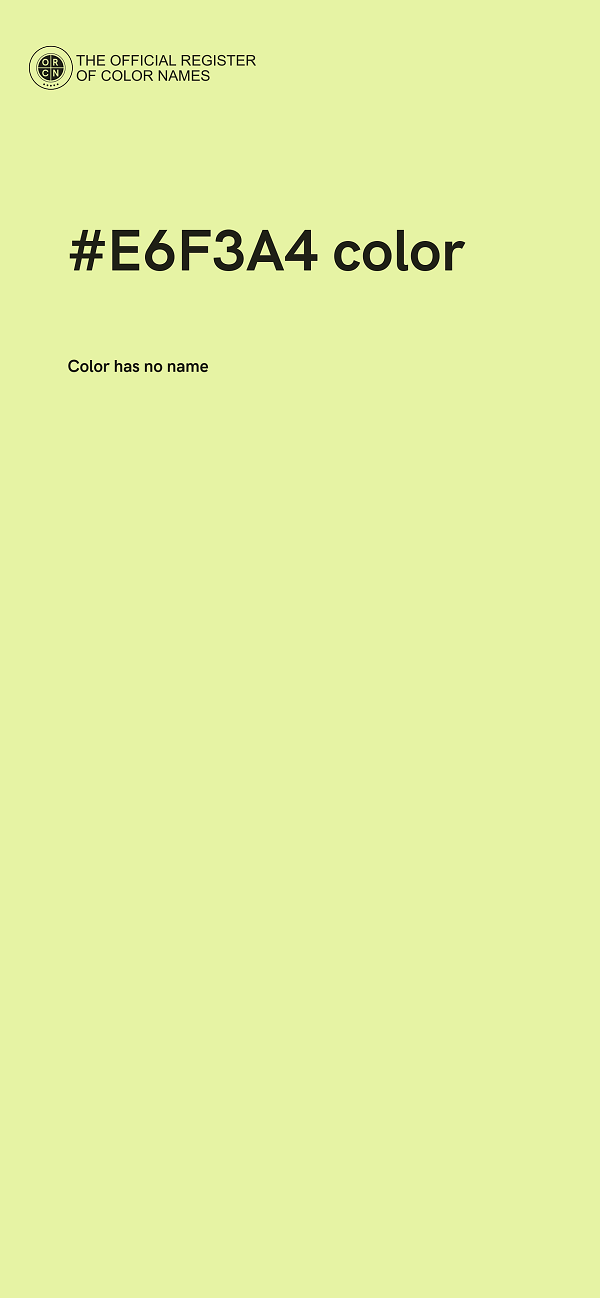 #E6F3A4 color image
