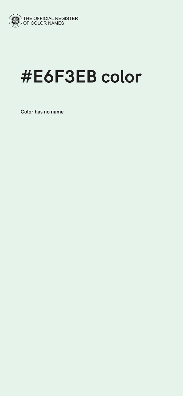 #E6F3EB color image