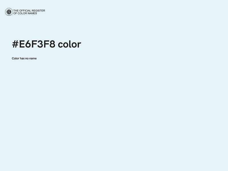 #E6F3F8 color image