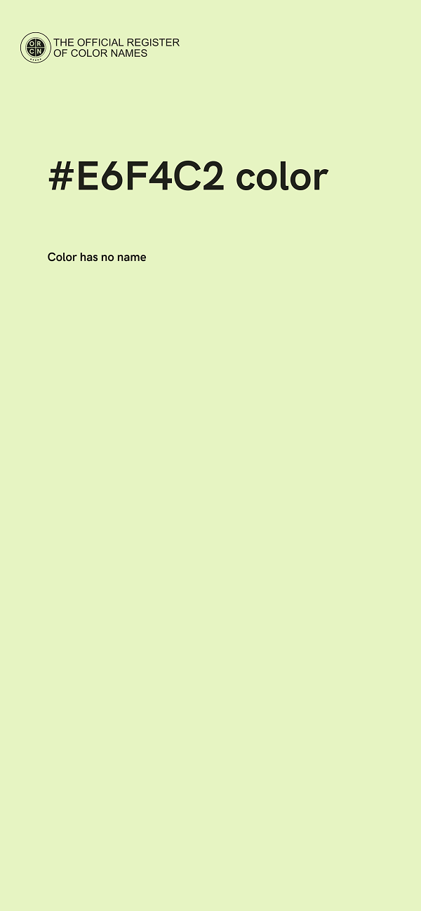 #E6F4C2 color image