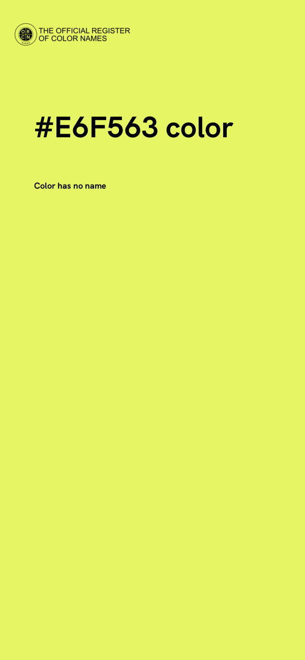 #E6F563 color image