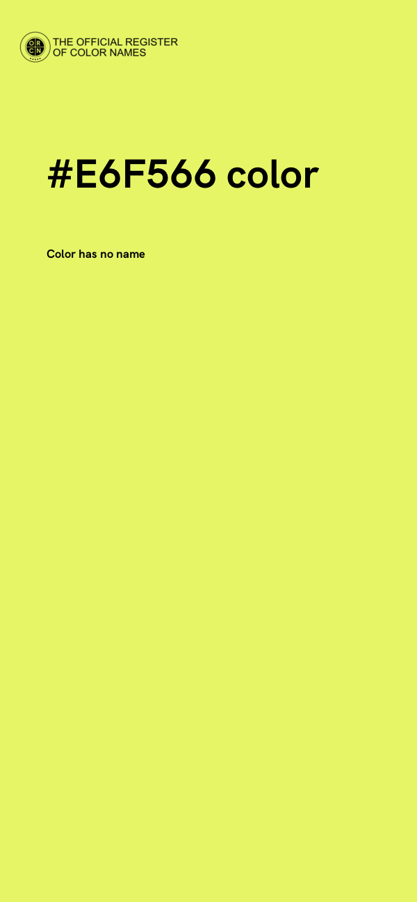 #E6F566 color image