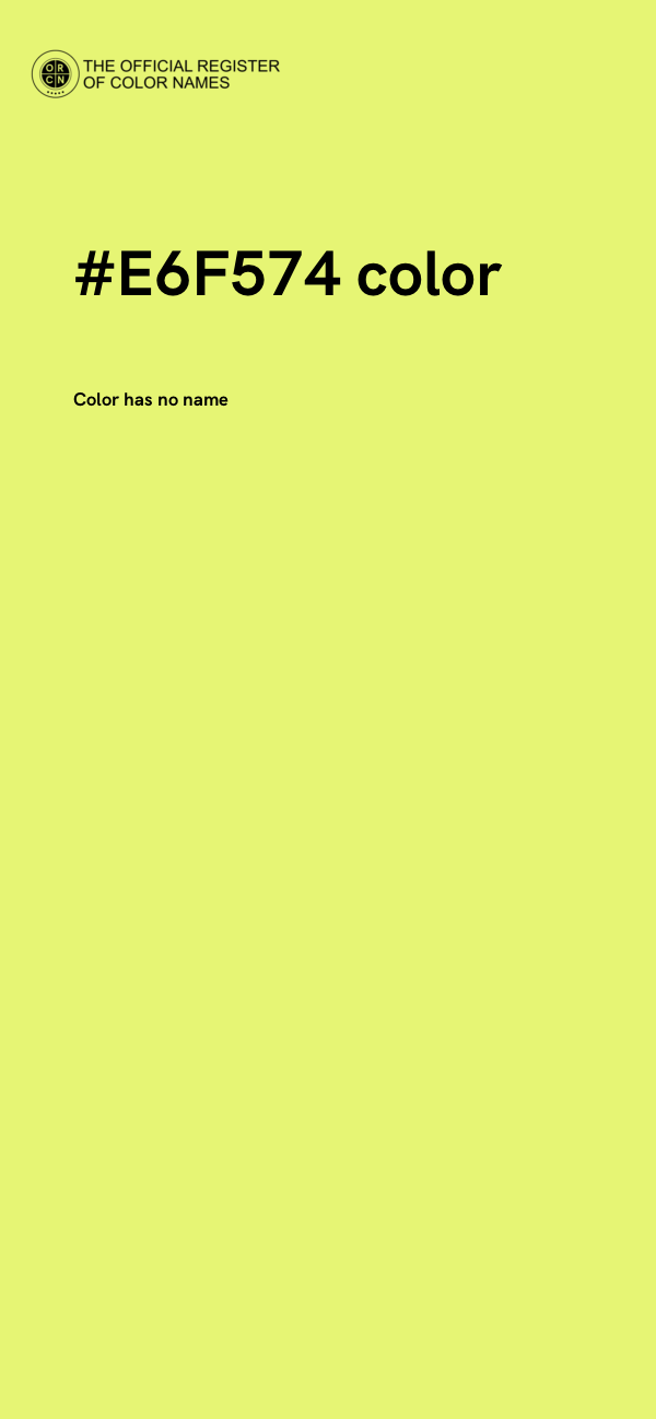 #E6F574 color image