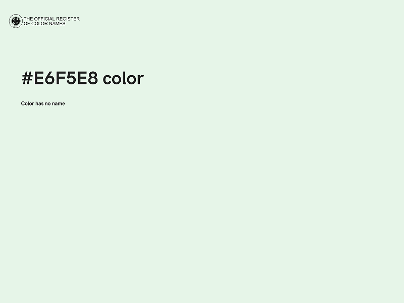 #E6F5E8 color image