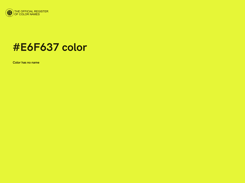 #E6F637 color image