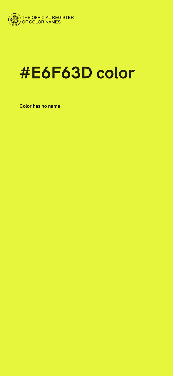 #E6F63D color image