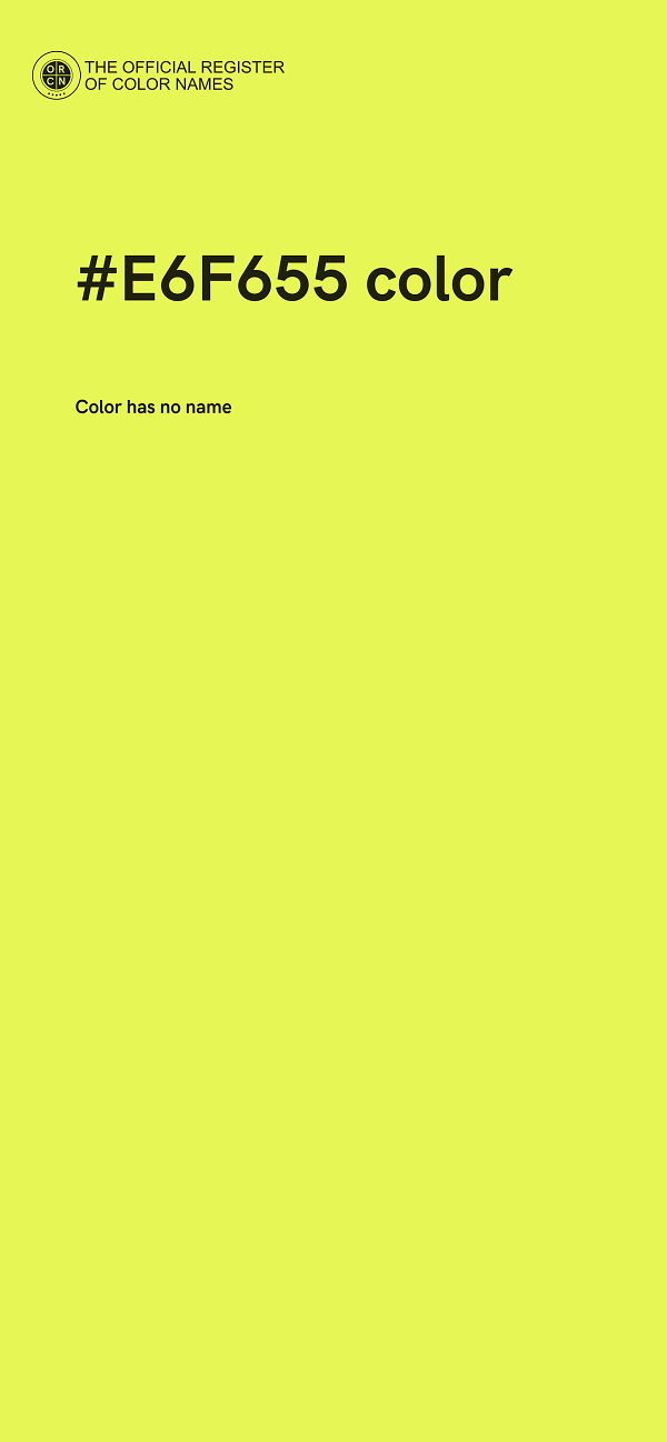 #E6F655 color image