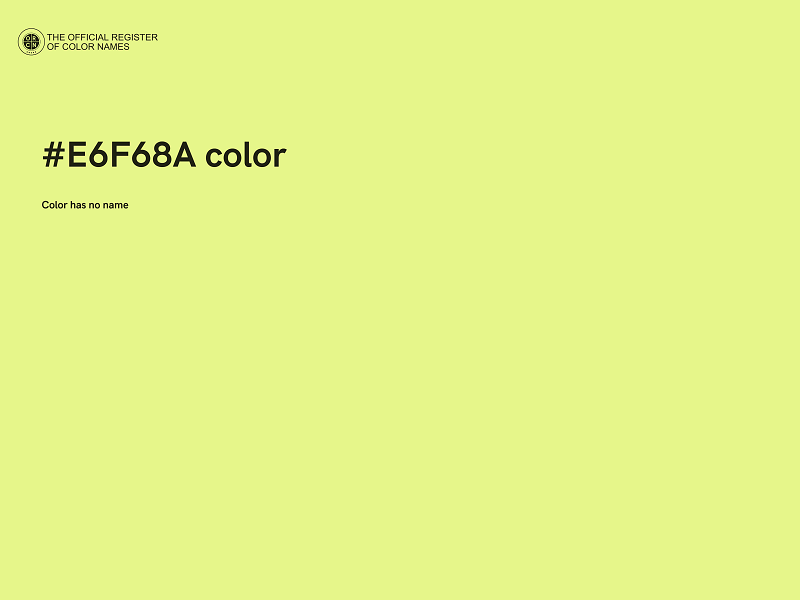 #E6F68A color image